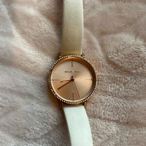 Michael Kors Rose Gold and Cream Women's Watch